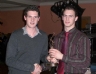 Antrim and Cushandall hurling star Neil Mc Manus presents Connaire Donaghy with most improved Hurler of the year